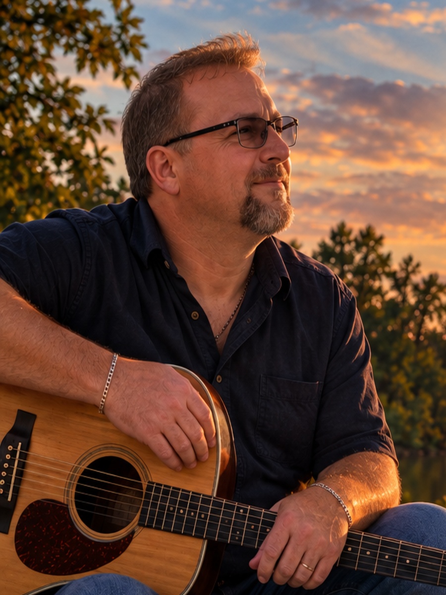 Greg Penner with acoustic guitar